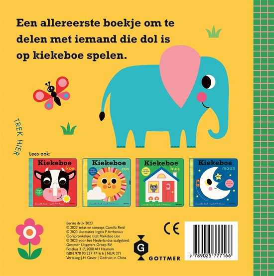Kiekeboe Leeuw Peuterboekje Met Wieltjes En Schuifjes Voor De 