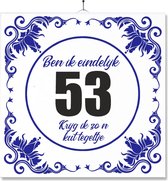 Carrelage Avec Impression | Drôle | Humour | Cadeau d'anniversaire | Ben enfin 53 ans, je reçois une telle tuile de merde