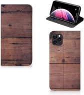 iPhone 11 Pro Max Book Wallet Case Old Wood