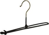 De Kledinghanger Gigant - 40 x Broekspeld metaal met zwarte anti-slip coating, 26 cm