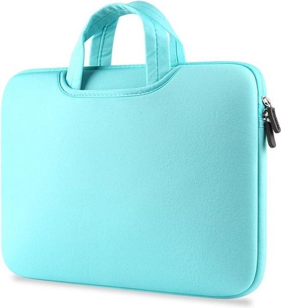 DOMISO 13,5-14 Inch Gewatteerde Laptophoes - Waterdichte Laptoptas Voor MacBook Air/Pro 13/14 Inch, Dell, HP, Surface - Groen