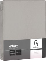 Bonnanotte Hoeslaken Jersey Dubbel Stretch Light Grey 90x220