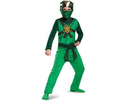foto van DISGUISE - Groen Lego Ninjago Lloyd kostuum voor kinderen - 110/128 (4-6 jaar)