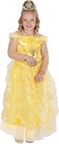 Koning Prins & Adel Kostuum | Prinses Sunshine Geel Prinses Cuty Kostuum Meisje | Maat 158 | Carnaval kostuum | Verkleedkleding