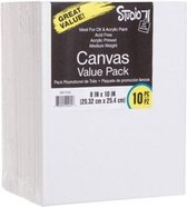 Canvas - Darice -Studio 71 stretched canvas 20,3x25,4cm 10 stuks