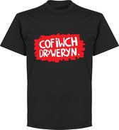 Cofiwch Dryweryn Wall T-Shirt - Zwart - XS