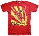 DC Comics The Flash Heren Tshirt -L- Jumping Rood