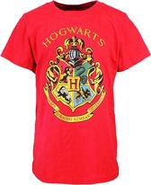 Harry Potter Hogwarts Embleem Kinder T-Shirt Rood