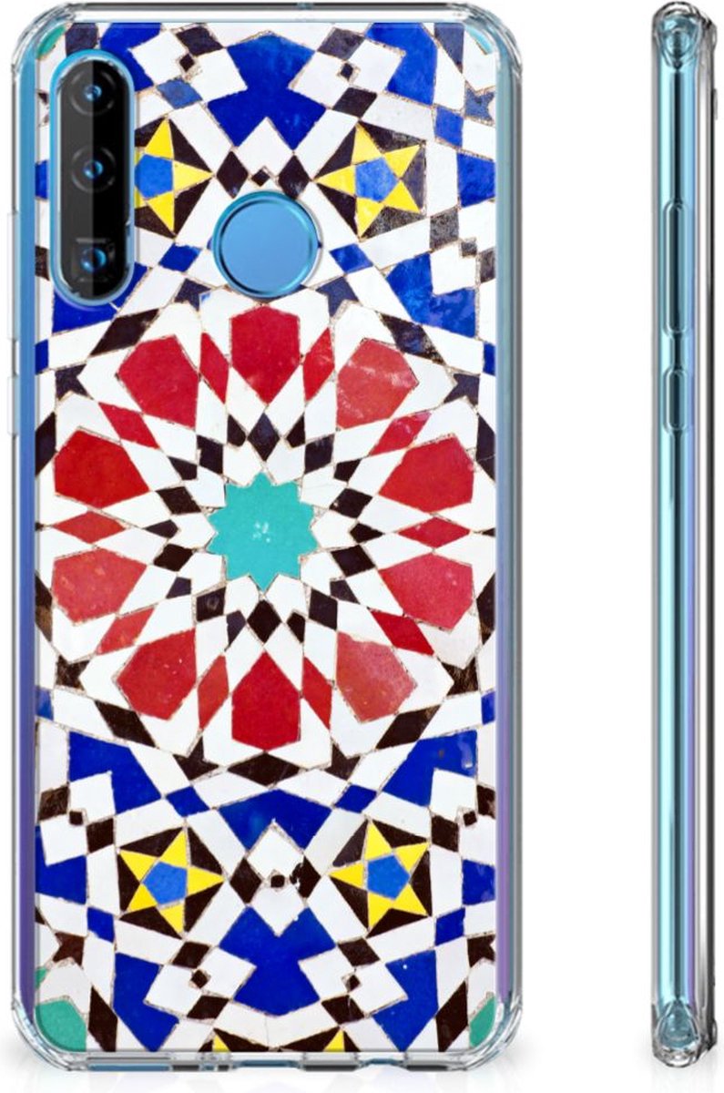 Huawei P30 Lite Anti-Shock Hoesje Mozaïek