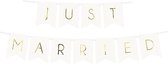 Just Married Wit Goud - 2.5 meter