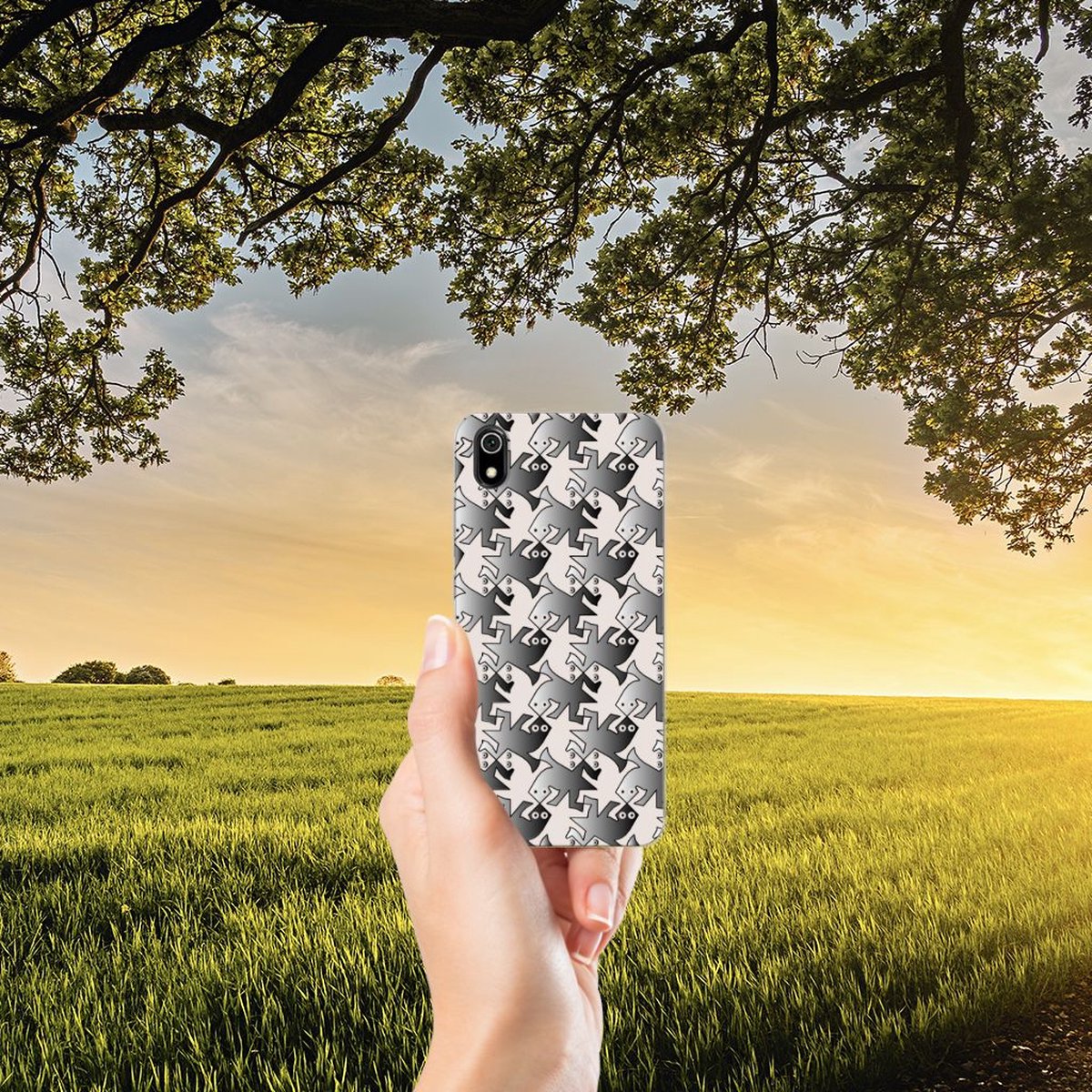 Xiaomi Redmi 7A TPU Hoesje Salamander Grey