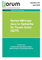 Revue Forum - Forum 157 : Remue-Méninges dans la Recherche En Travail Social (RETS)