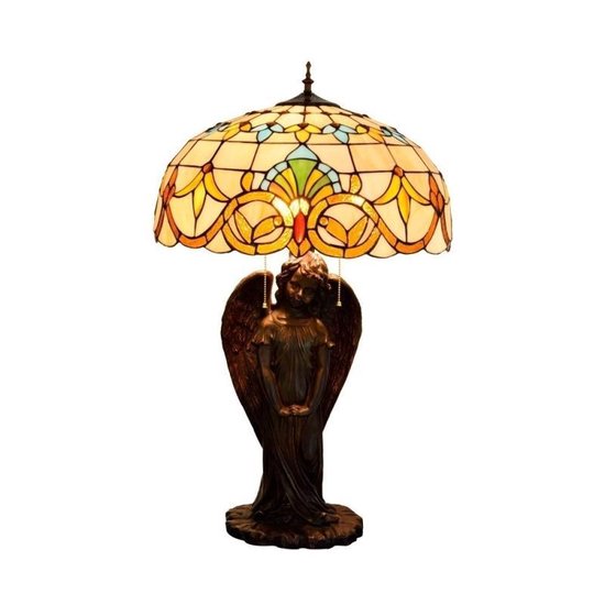 Middeleeuws Oordeel longontsteking YWXLight retro creatief gekleurd glas lampenkap tafel lamp woonkamer  Restaurant Hotel... | bol.com