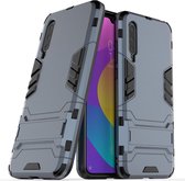 Armor Kickstand Back Cover - Xiaomi Mi 9 Lite Hoesje - Donkerblauw