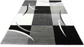 Geweven Karpet Diamond 665-95 Grey-160x230 cm