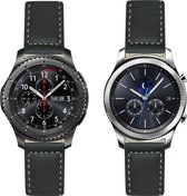 Fab-straps Leren bandje - Samsung Gear S3 Frontier - zwart