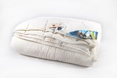 Couette simple en laine Texel - Blanc - 1 personne (140x220 cm)