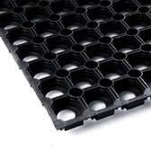 diconfa Rubberen ringmat op maat – breedte: 0,4 tot 1,5 m – lengte: 0,2 tot 10 m = > 0,5 m x 0,92 m (50 cm x 92 cm) – vuilvangmat antislip paddockmat rubberen mat gatenmat honingraatmat