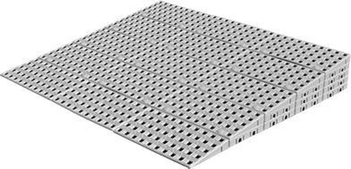 Goedkoopste Drempelhulp Binnen - 9,2 tot 10,8 cm (H) x 100 cm (B) - Verstelbare Oprijplaat / Drempelplaat - Oprijhelling - 5 laags