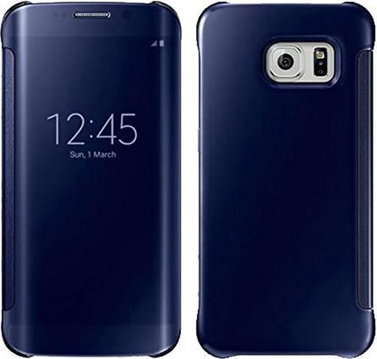 uitvinden Integreren walgelijk Clear View Cover voor Galaxy S7 Edge – Donker Blauw | bol.com