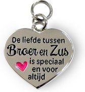 Bedeltje - Broer & zus - Charms for you