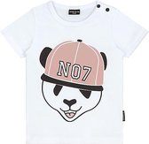 Meisjes t-shirt Lucky No. 7 Panda korte mouw 62/68