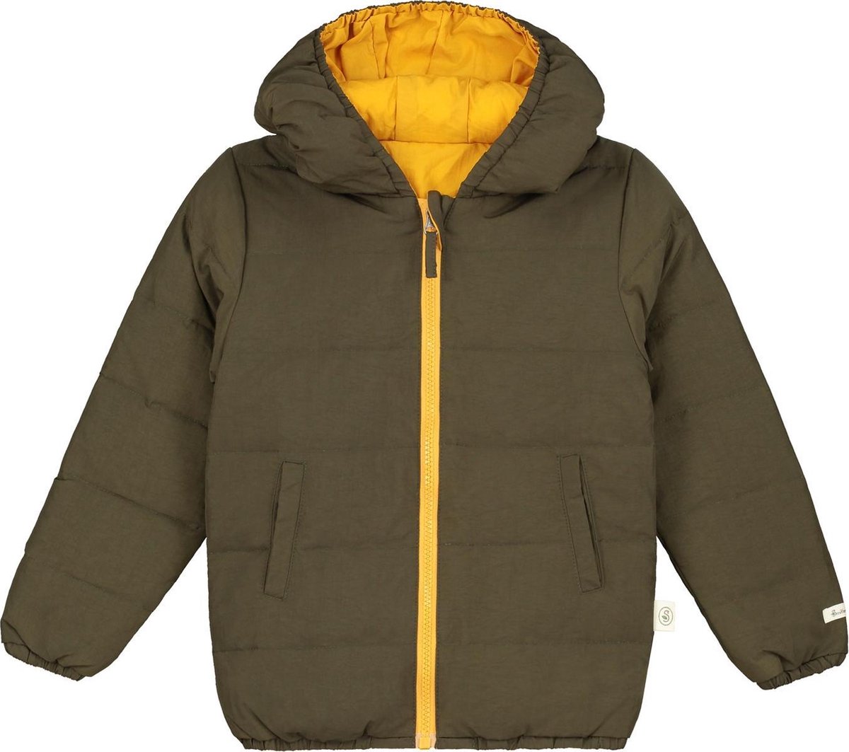 Smitten Organic Reversible Donsjas- Amber & Orion Blauw