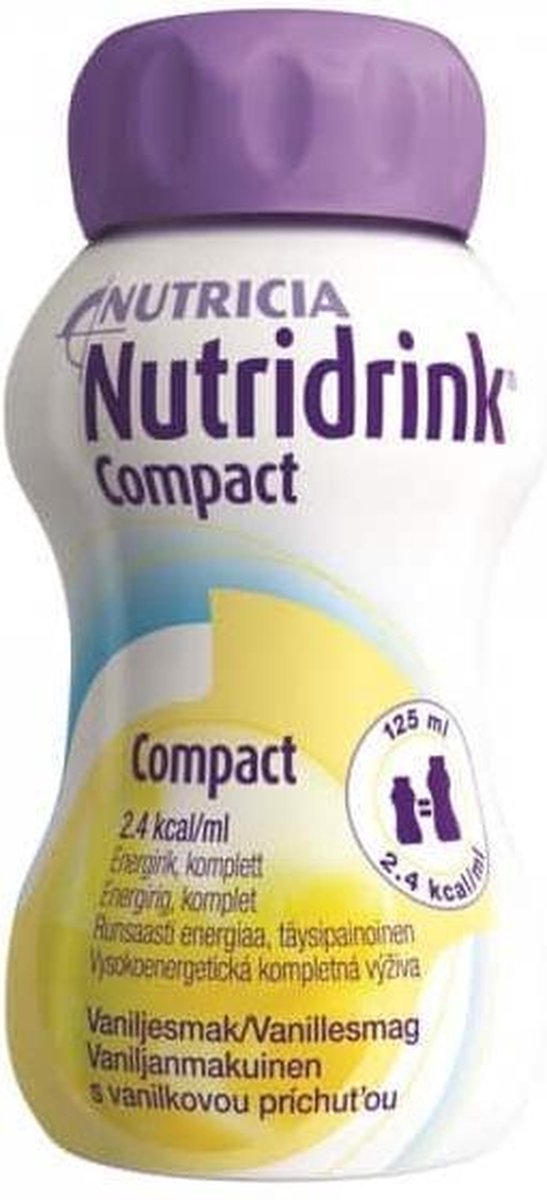 Nutridrink Compact Vanilla - 4 x 125 ml | bol.com