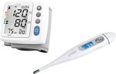 Promed 2 in 1 Set: Polsbloeddrukmeter HGP-30, wit/grijs + Digitale klinische thermometer PFT-3,7