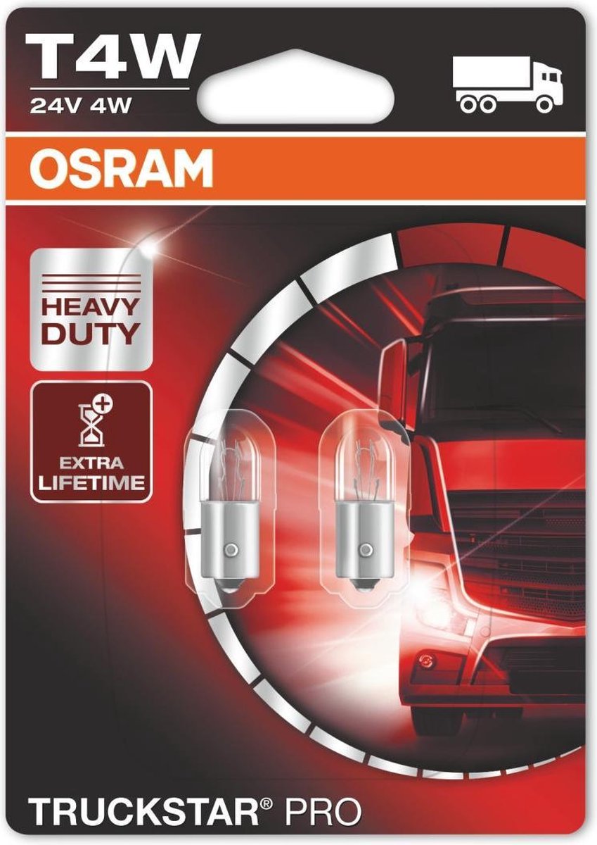 Osram Truckstar Pro T4W / BA9s 3930TSP 10 lampen