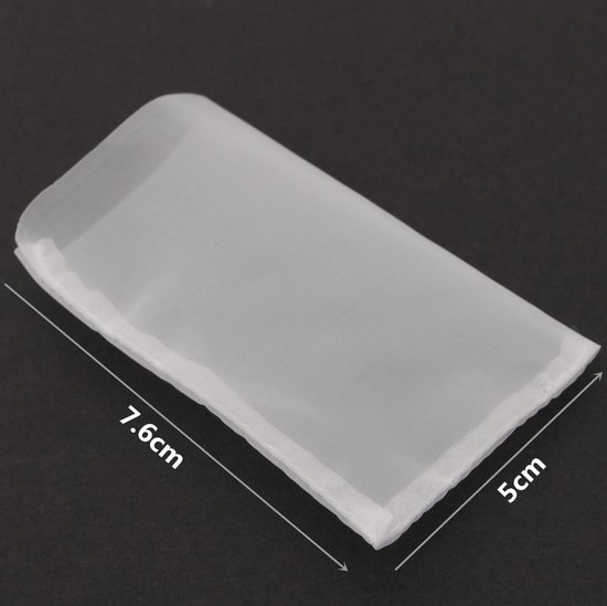 Xsourcer Lot De 12 Sacs Filtrants En Maille Fine Pour Peinture Hydroponique - 12 Sacs Filtrants Blancs à Ouverture élastique Pour Peinture Et Jardinage