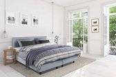 Beddenleeuw Boxspring Bed Mila - 180x200 - Incl. Pocketmatras + Hoofdbord - Blauw