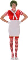REDSUN - KARNIVAL COSTUMES - Rood chocolatiere kostuum voor dames - M