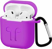 Coque Apple Airpods - Coque de protection en silicone Premium avec impression - 3,0 mm - Violet