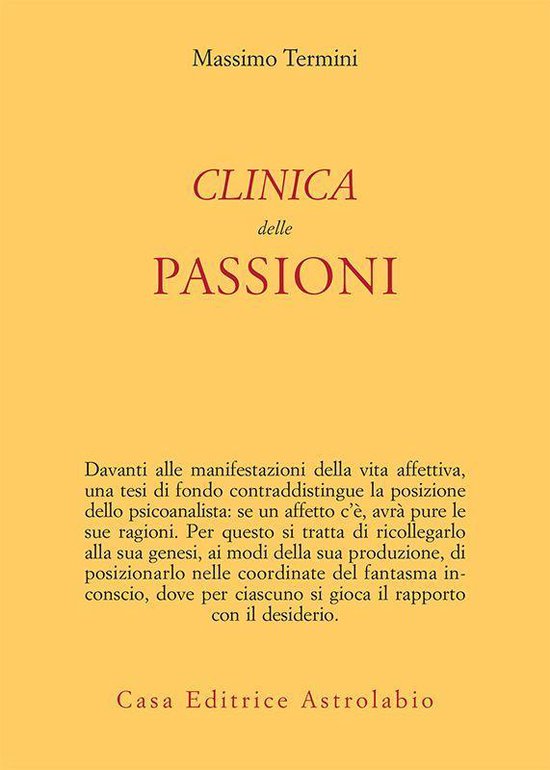 Clinica delle passioni - cover