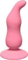 Lola Toys - First Time - Waved Anal Plug - Licht gebogen Buttplug met zuignap - Anaalplug - Prostaat Stimulatie - P-Spot - Unisex - 100% Fluweel zacht siliconen - 11cm x 3.1cm - Ro