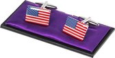 Manchetknopen - Amerikaanse vlag - Fun