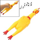 Interessant speelgoed van 32 cm Stressverlicht schreeuwende kip Snerpend kip Relief geperst geschenk