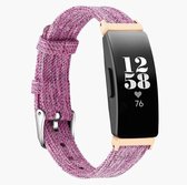 Fitbit Inspire (HR) Canvas Bandje |Lavendel| Premium kwaliteit | Maat: One Size |TrendParts