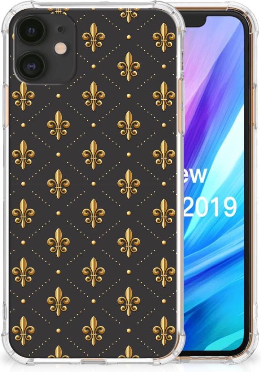 Apple iPhone 11 Doorzichtige Silicone Hoesje Franse Lelie