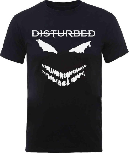 Disturbed - Scary Face Candle Heren T-shirt - L - Zwart