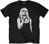 Blondie Heren Tshirt -L- Open Mic. Zwart