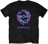 Evanescence Heren Tshirt -XL- Want Zwart