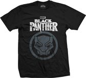 Marvel Black Panther Heren Tshirt -S- Big Icon Zwart