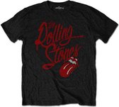 The Rolling Stones Heren Tshirt -2XL- Script Logo Zwart
