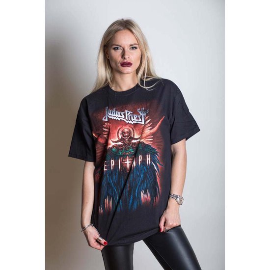 Judas Priest - Epitaph Jumbo Heren T-shirt - M - Zwart