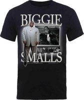 Biggie Smalls Heren Tshirt -L- Smalls Suited Zwart