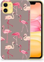 Geschikt voor iPhone 11 TPU Hoesje Flamingo