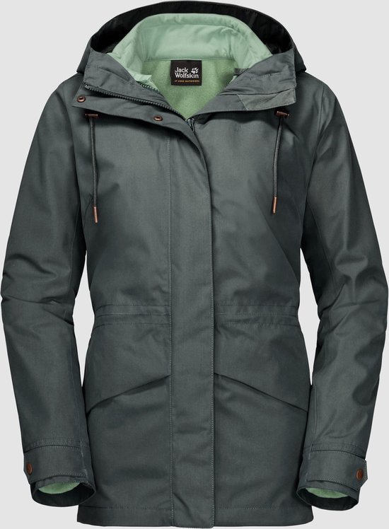 Rochelle 3in1 Jacket W - outdoor jas - dames - groen/grijs | bol.com