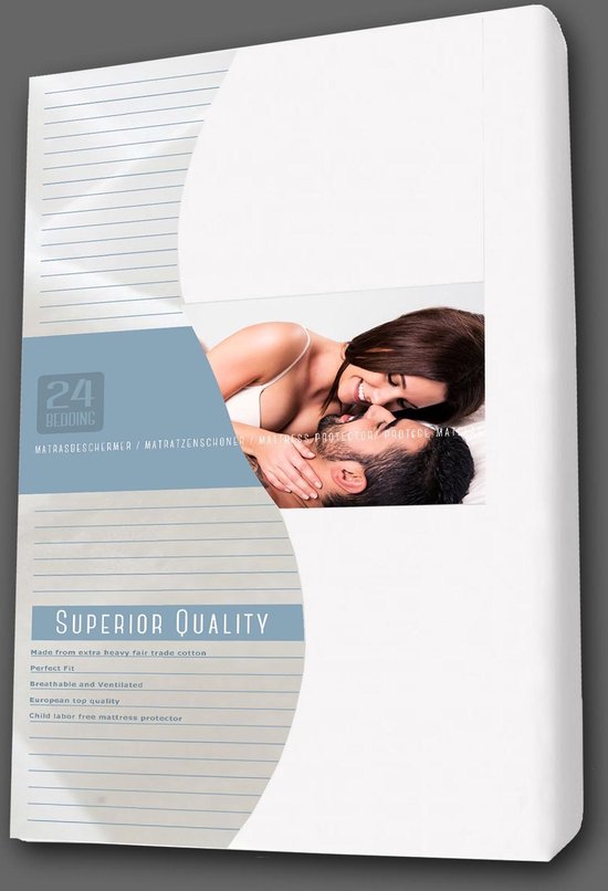 24-Bedding Waterdicht Molton Hoeslaken - Incontinentie Hoeslaken 160x200 cm